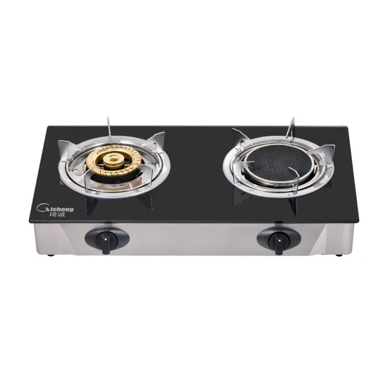 2 버너 인기있는 스테인레스 스틸 탁상용 가스 스토브